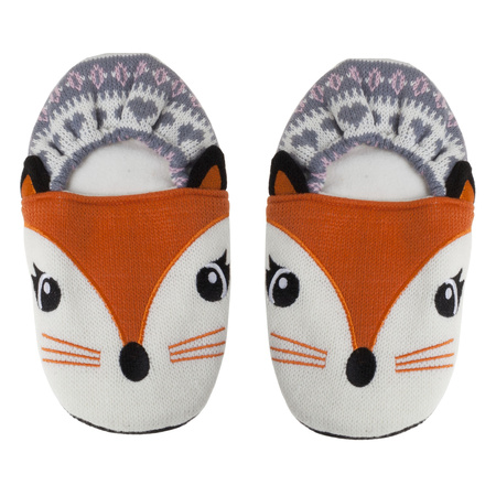 Heat microwave slippers fox one size