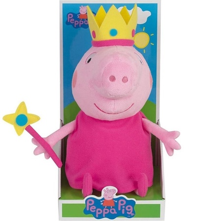 Pluche Peppa Pig/Big prinses knuffel 24 cm speelgoed