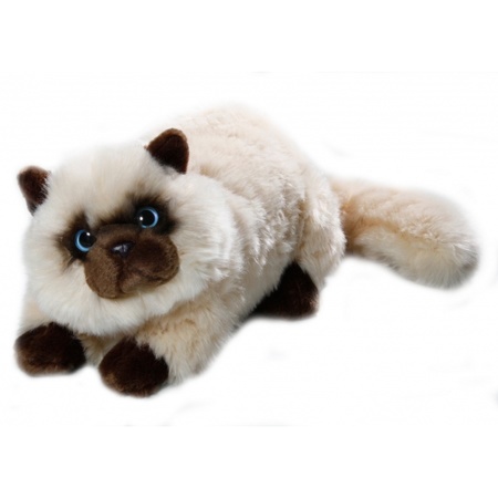 Persian Colourpoint cat cuddle toy white 30 cm