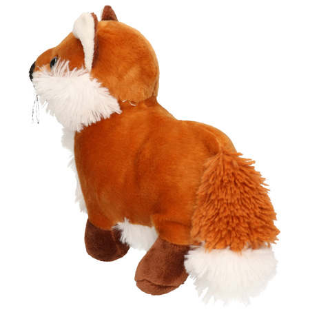 Plush cuddly fox standing 20 cm