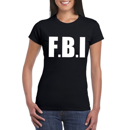 Police FBI t-shirt black women