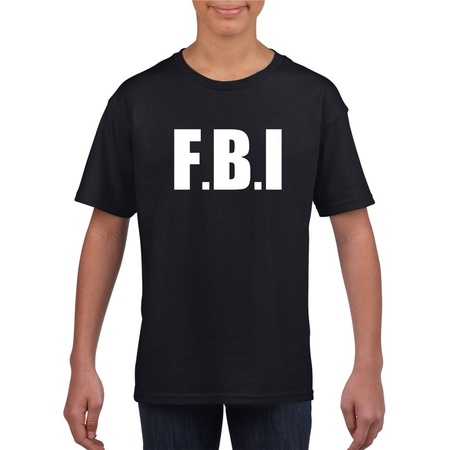 Police FBI t-shirt black children