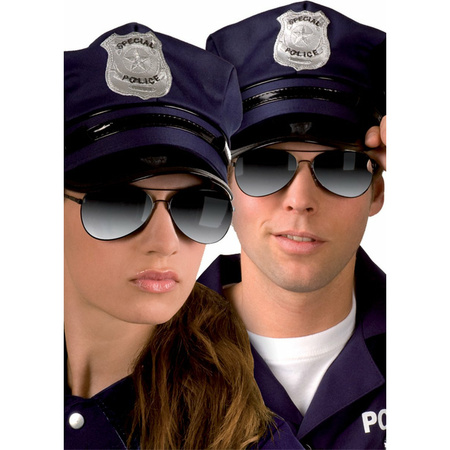 Politie zonnebril zwart