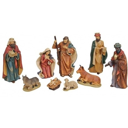Nativity scene statues 9 pcs 4-19 cm