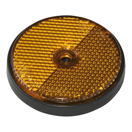 Pro Plus Reflector - set 2x - oranje - schroefbevestiging - 60mm - rond