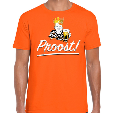 Proost t-shirt oranje voor heren - Koningsdag shirts