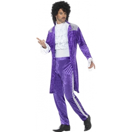 Purple popstar costume for men