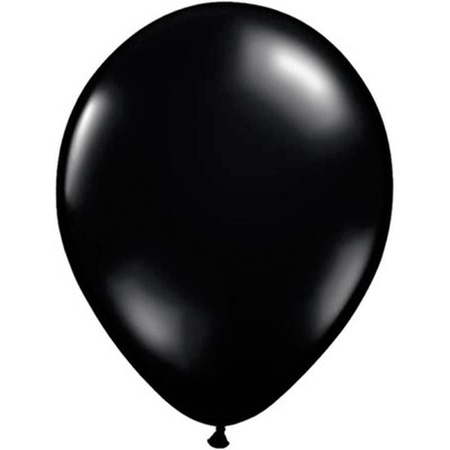 Qualatex ballonnen zwart 10 stuks