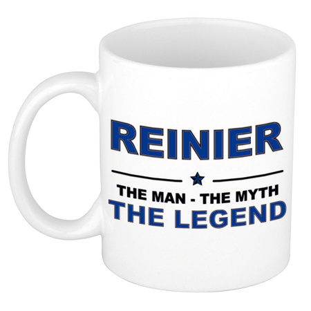 Reinier The man, The myth the legend cadeau koffie mok / thee beker 300 ml