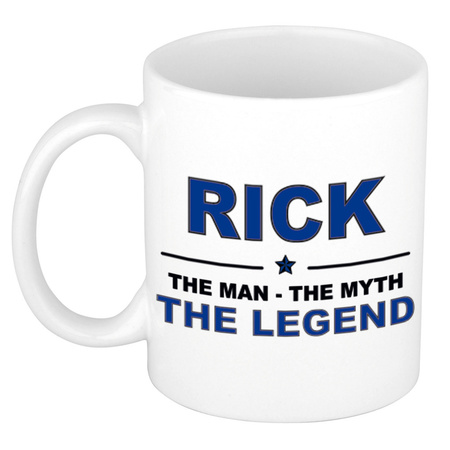 Rick The man, The myth the legend cadeau koffie mok / thee beker 300 ml
