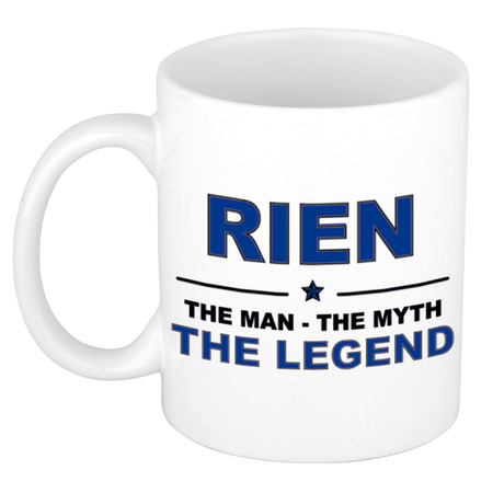 Rien The man, The myth the legend cadeau koffie mok / thee beker 300 ml