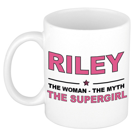 Riley The woman, The myth the supergirl cadeau koffie mok / thee beker 300 ml