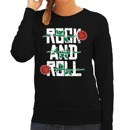 Rock and Roll sweater zwart voor dames
