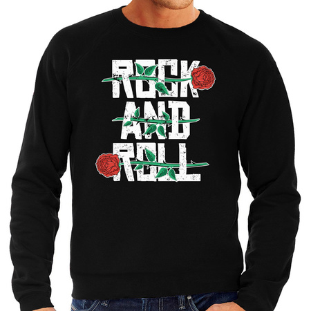 Rock and Roll sweater zwart voor heren