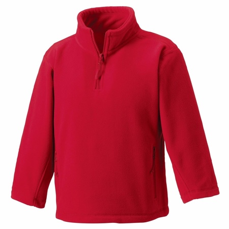 Red fleece sweater for girls