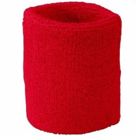 Red sweat wristbands 2 pieces