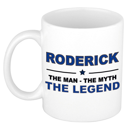 Roderick The man, The myth the legend cadeau koffie mok / thee beker 300 ml