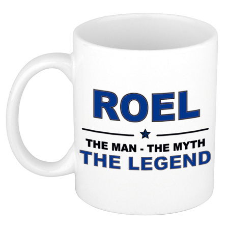 Roel The man, The myth the legend cadeau koffie mok / thee beker 300 ml