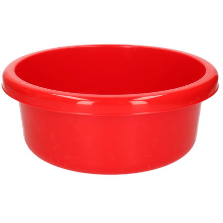 Rond afwasteiltje / afwasbak rood 6,2 liter