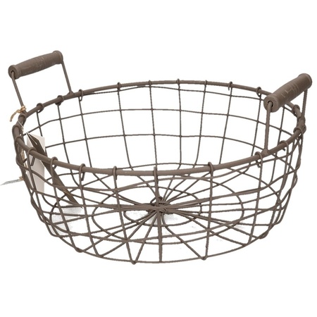 Round iron basket 40 cm