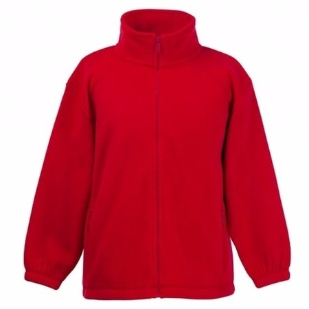 Rood fleece vest voor meisjes