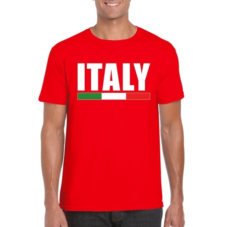 Italy supporter t-shirt red men