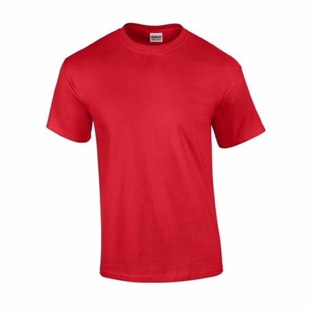 Rood katoenen t-shirts voor heren 200 grams