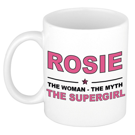 Rosie The woman, The myth the supergirl cadeau koffie mok / thee beker 300 ml