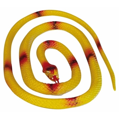Rubberen slang geel 140 cm