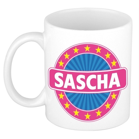 Sascha naam koffie mok / beker 300 ml