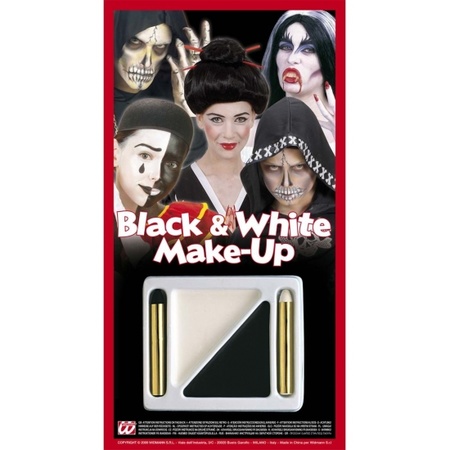 Make-up set black/white