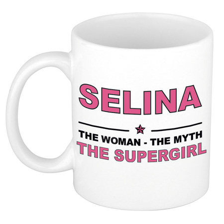 Selina The woman, The myth the supergirl name mug 300 ml