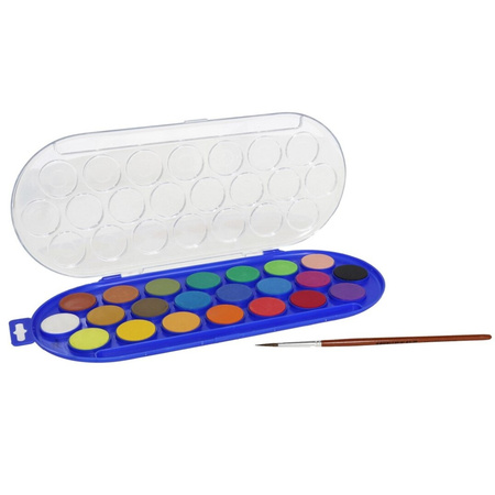 Set of 2x pieces water paint in 22 colors