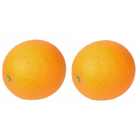 Set van 6x stuks kunst/nep fruit sinaasappels van 8 cm