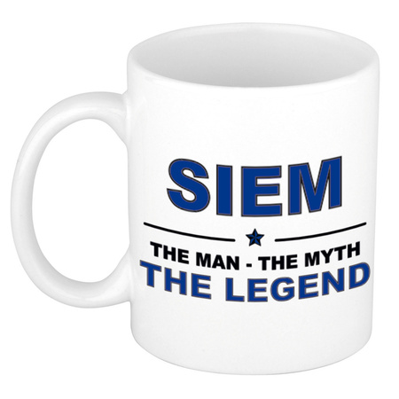 Siem The man, The myth the legend cadeau koffie mok / thee beker 300 ml