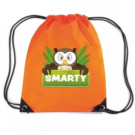 Smarty de uil rugtas / gymtas oranje voor kinderen