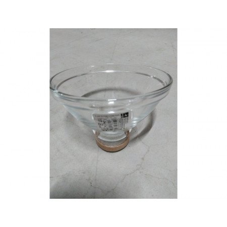 Snackschaaltjes/keukenschaaltjes/kommetjes Pompei - glas - rond -  12 cm/300 ml