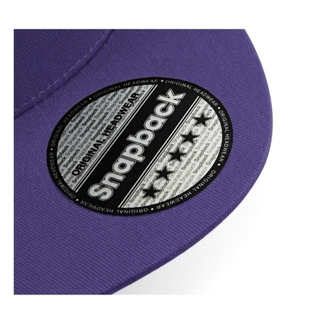 Snapback rapper cap purple