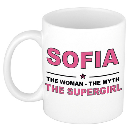 Sofia The woman, The myth the supergirl cadeau koffie mok / thee beker 300 ml