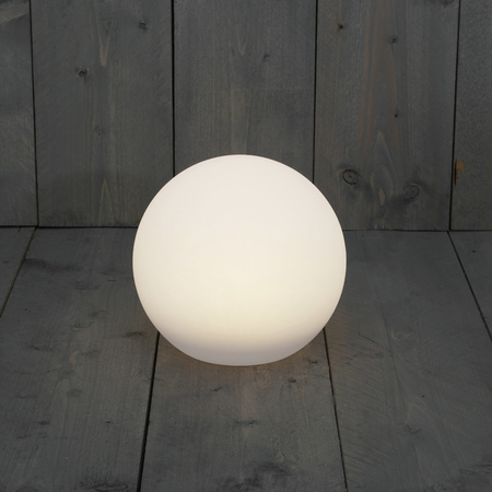 Solar bol lamp - kunststof - D20 cm - warm wit - tuinverlichting