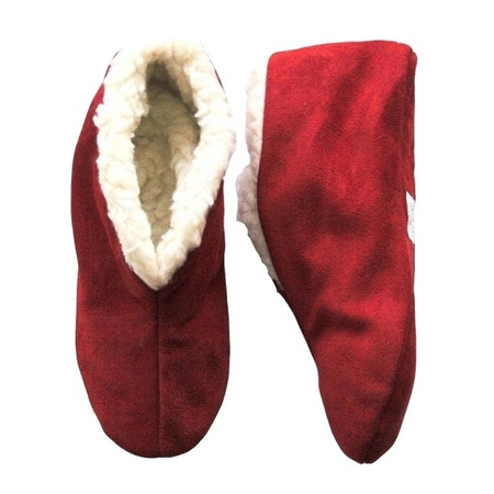 Red Spanish slippers of genuine leather / suede for kids size 27 with storage bag