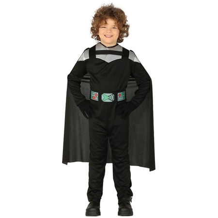 Space Wars knight costume with cape for kids