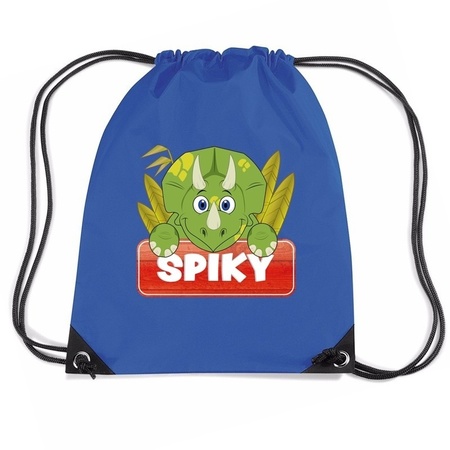 Spiky de dinosaurus rugtas / gymtas blauw voor kinderen