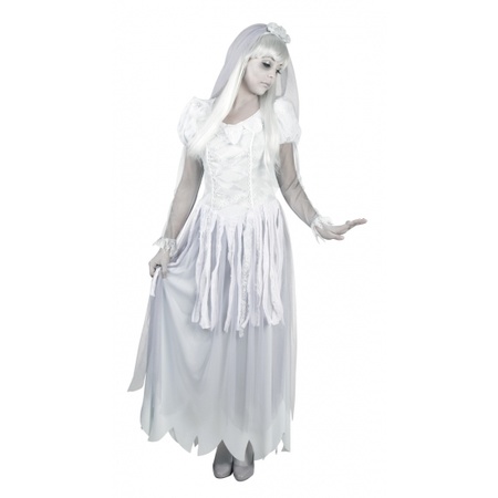 Ghost bride costume for women