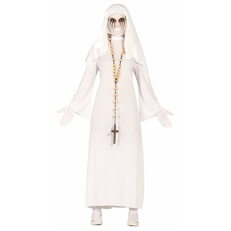 Spookachtige nonnen Halloween kostuum voor dames