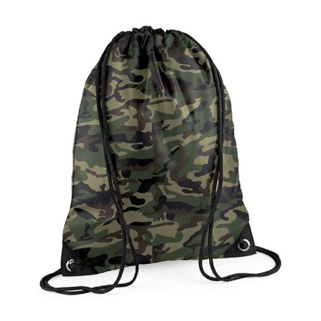 Nylon sport swimming backpacks 45 x 34 cm jungle camouflage