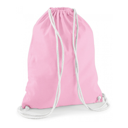 Cotton sport swimming backpack 46 x 37 cm in color light pink