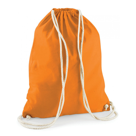 Cotton sport swimming backpack 46 x 37 cm in color orange