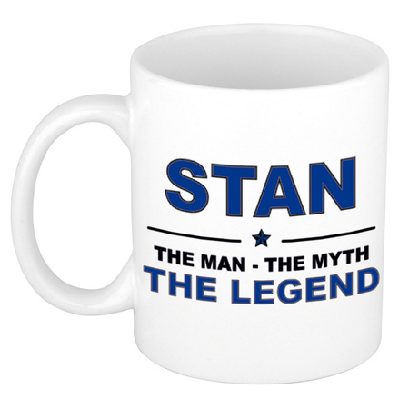Stan The man, The myth the legend cadeau koffie mok / thee beker 300 ml