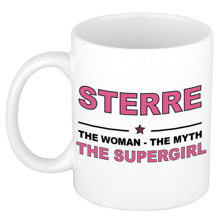 Sterre The woman, The myth the supergirl cadeau koffie mok / thee beker 300 ml